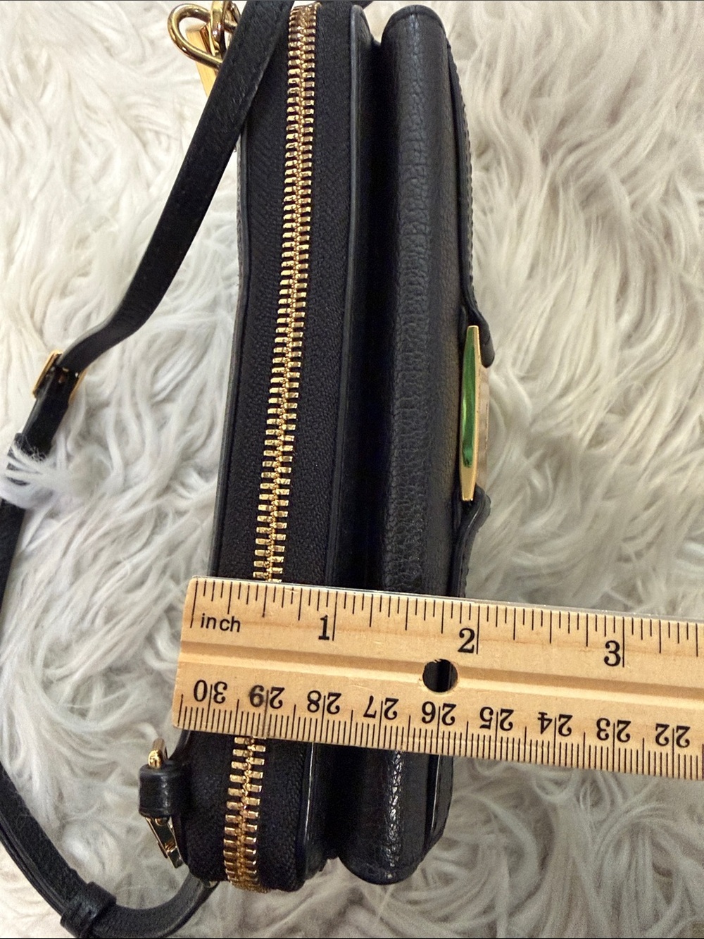 TUMI Crossbody with Gold tone Logo Accent Plate - Picture 16 of 16